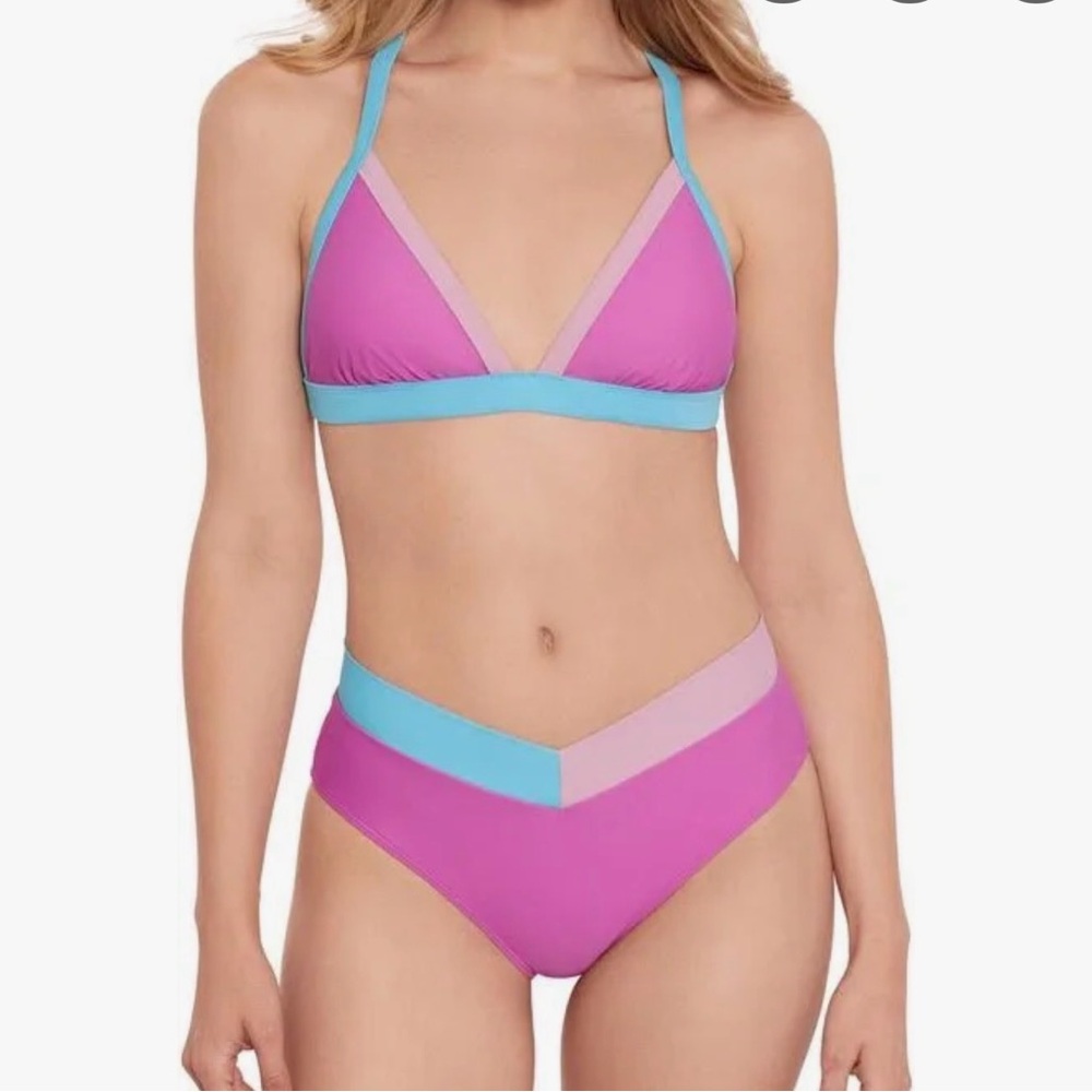 SALT AND COVE 2 PIECE SWIMSUIT IN ORCHID MULTI SIZE MD NWT